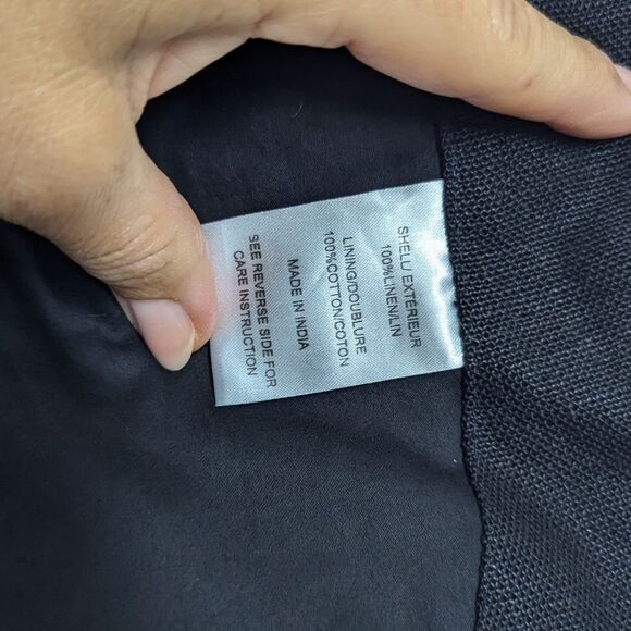 Theyskens' Theory "Jiguo" Embellished Linen Vest – Statement Black Beaded Vest – - Picture 9 of 11